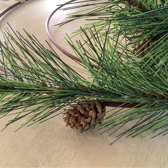 Wondershop Double Metal Hoop with Greenery Wreath - Picture 6 of 8